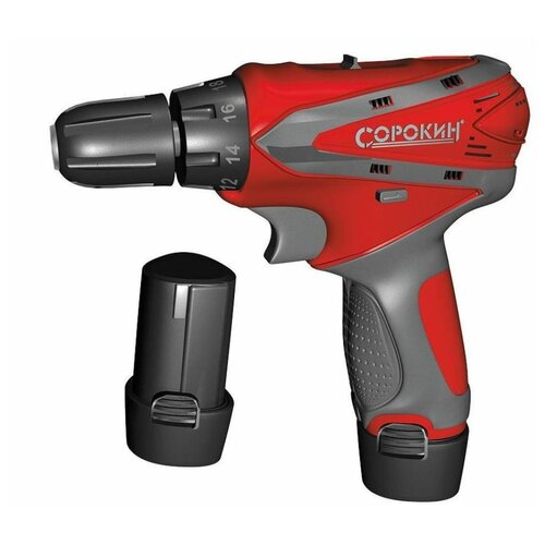 Дрель-шуруповёрт двухскоростная 2 аккум Li-ion 108В 13Ач 30Hм 10мм сорокин 29210 1020300₽