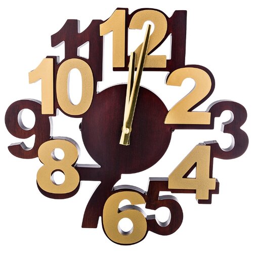 фото Часы настенные кварцевые цифры 34 см lefard (220-327)