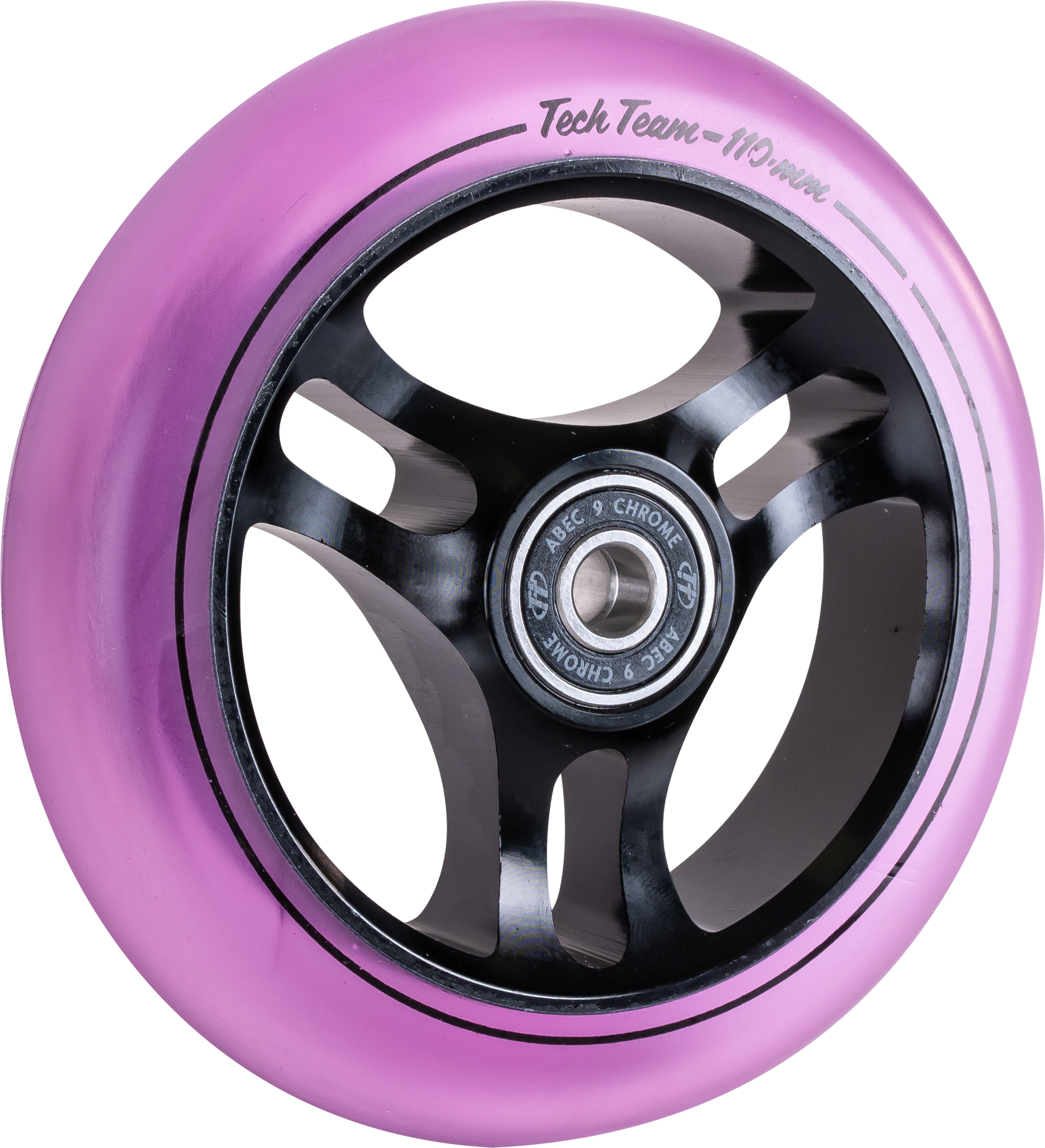 Колесо для трюкового самоката TechTeam X-Treme 110*24мм TRIANGLE, purple transparent