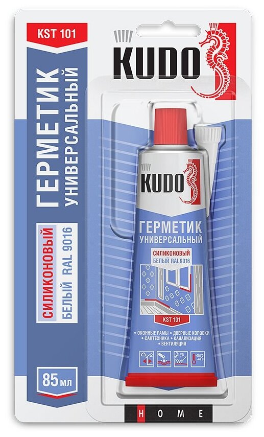 Герметик KUDO KST 101/100 85 мл. белый 1 шт.