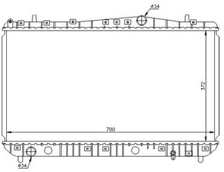 Радиатор Nissens 61633