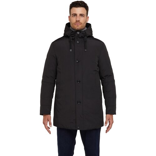  куртка GEOX Velletri, демисезон/зима, карманы, размер 54, черный