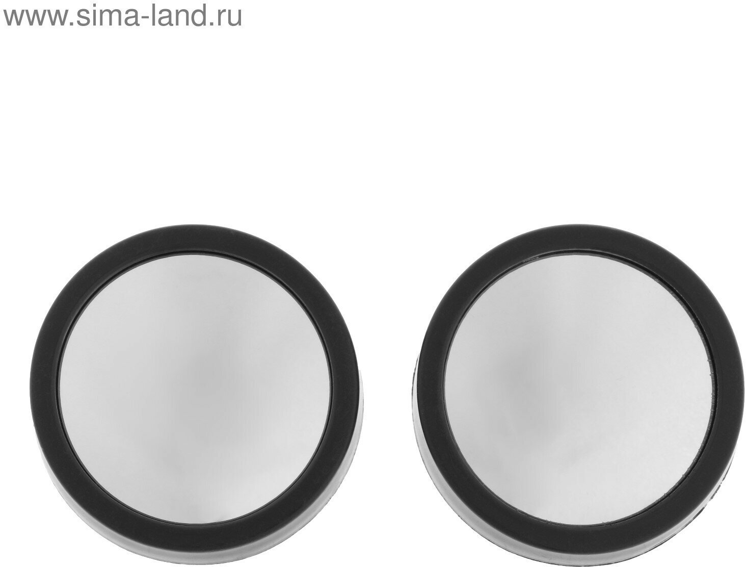 Зеркало сферическое, 50 мм, черный, набор 2 шт (1шт.)