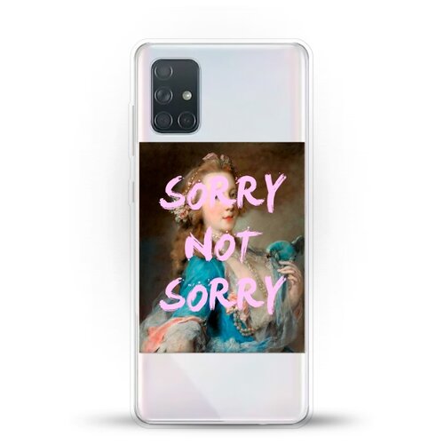 фото Силиконовый чехол sorry на samsung galaxy a71 andy & paul