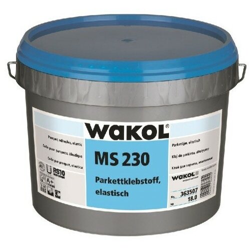 Клей для паркета, эластичный WAKOL MS 230 18 кг