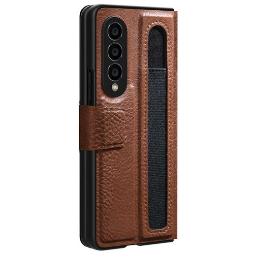 Чехол Nillkin Aoge Leather Case для Samsung Galaxy Z Fold4 коричневый