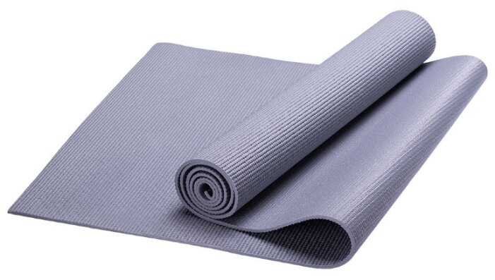 HKEM112-04-GREY Коврик для йоги, PVC, 173x61x0,4 см (серый)