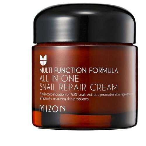 MIZON Крем для лица с муцином улитки All In One Snail Repair Сream, 75 мл