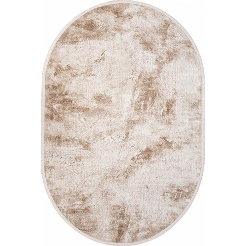 Ковер LISSABON SI025B BROWN / BROWN Овал в гостиную в дом в зал в квартиру в комнату в спальню 1.95 x 2.9 м.