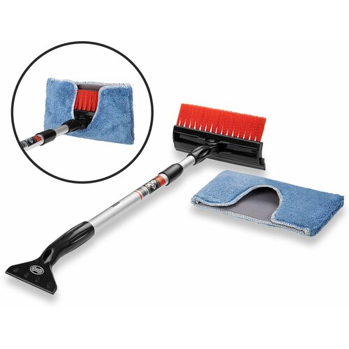 Щетка со скребком и телескопической алюминиевой ручкой 56 - 82 см 2279₽