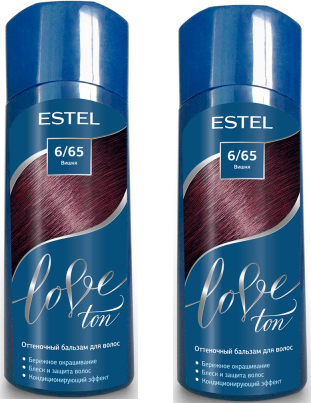 Оттеночный бальзам для волос "ESTEL LOVE TON"6/65 вишня, 150мл * 2шт