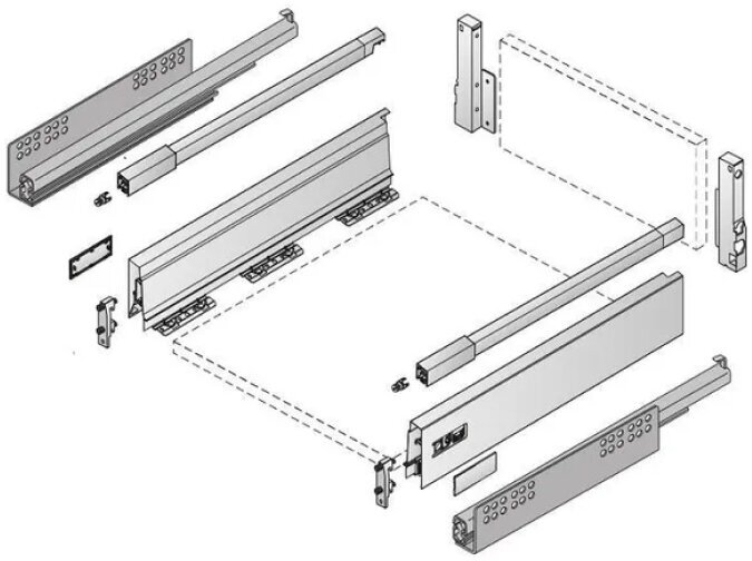 Комплект фурнитуры ящика HETTICH InnoTech Atira - фотография № 3