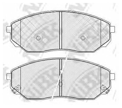 Колодки тормозные дисковые перед NIBK PN0441