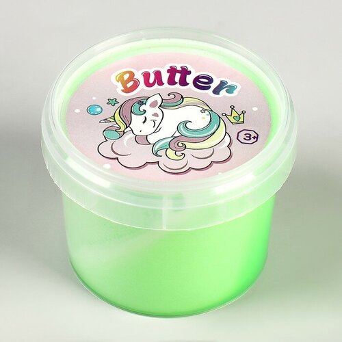 Слайм «Стекло», серия Butter, зелёный цвет, 75 г