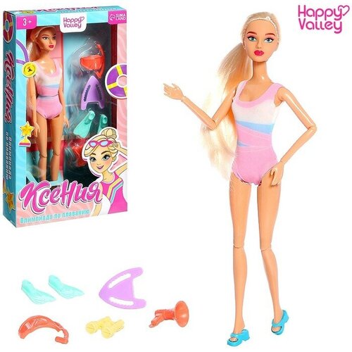 Кукла-модель «Ксения - Олимпиада по плаванию», шарнирная happy valley кукла модель шарнирная ксения олимпиада по плаванию
