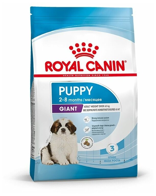 Корм сухой ROYAL CANIN GIANT JUNIOR корм для щенков 3,5 кг х 5 шт