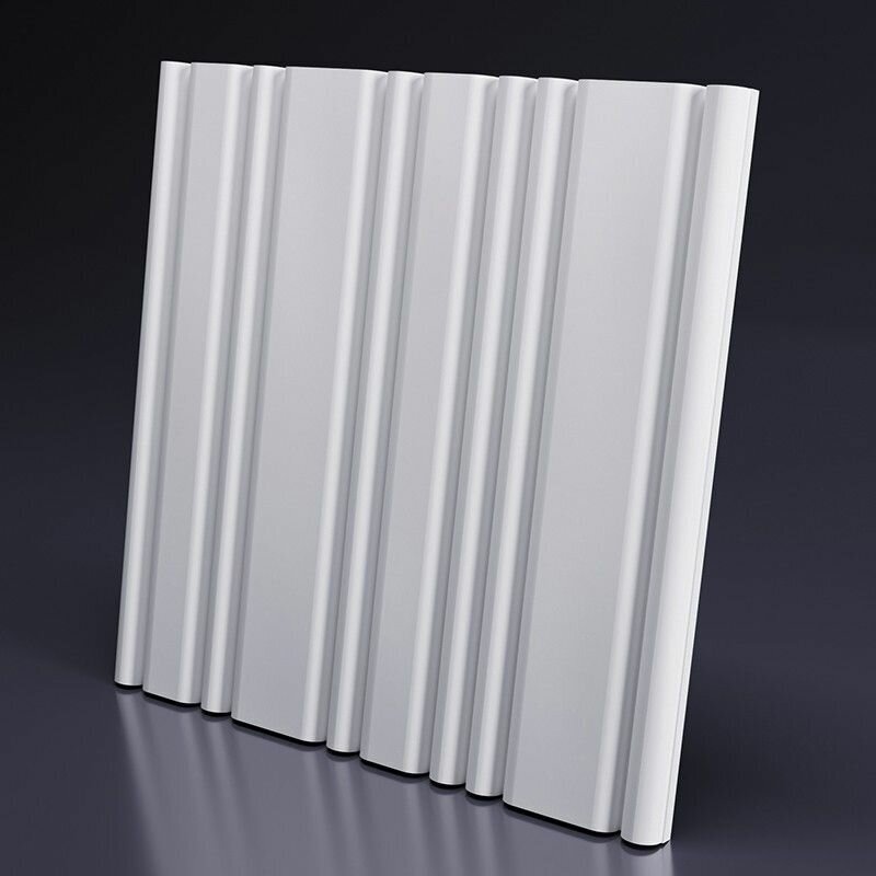 Стеновая панель 3D Artpole STEP (гипсовые; белые; 600x600 мм; 1 шт.; 0,36 кв.м) M-0080 - фотография № 3