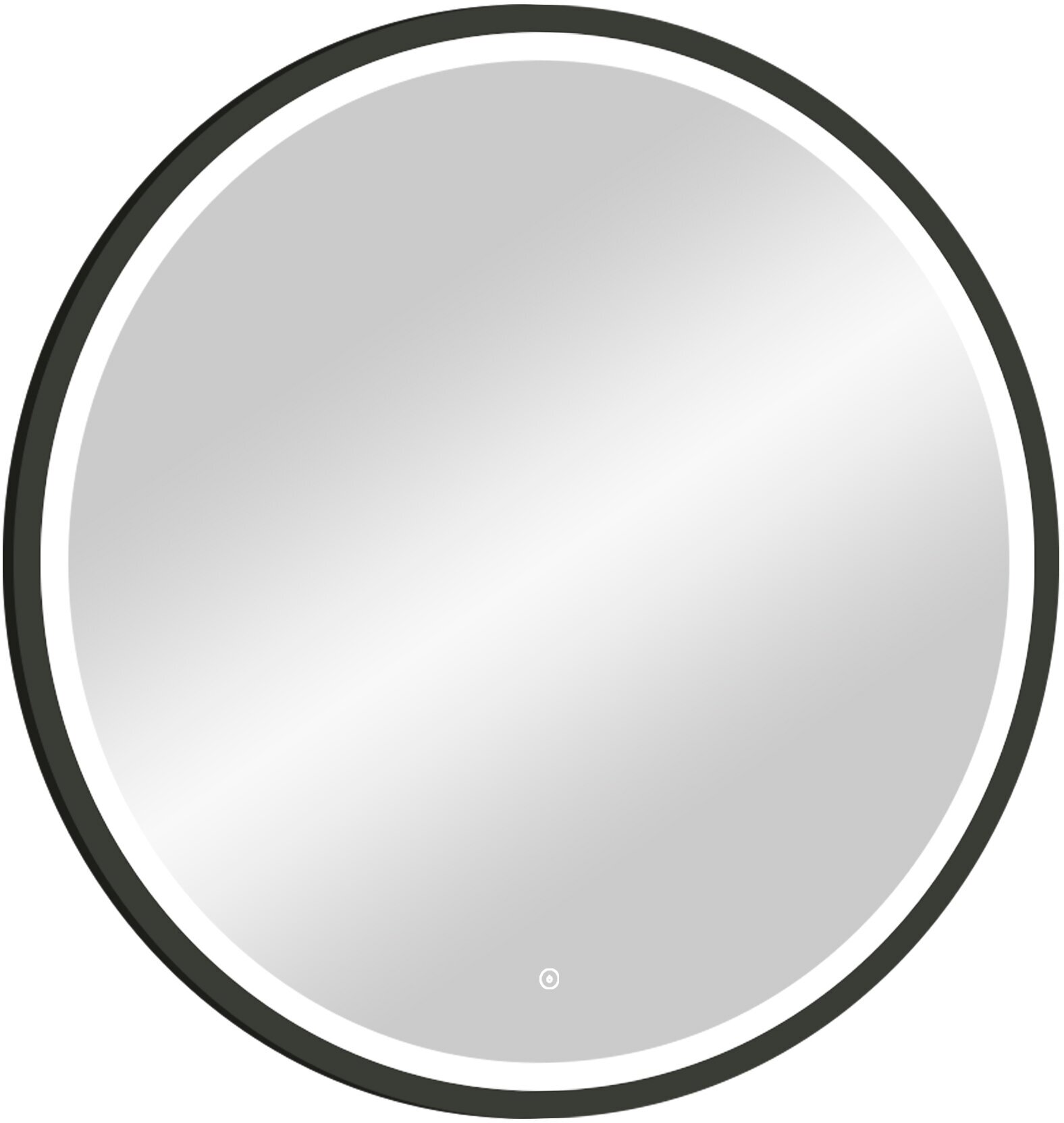 Зеркало Континент Style 80 с подсветкой черный ЗЛП2254