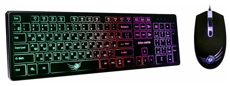 Комплект мыши и клавиатуры Dialog KMGK-1707U BLACK