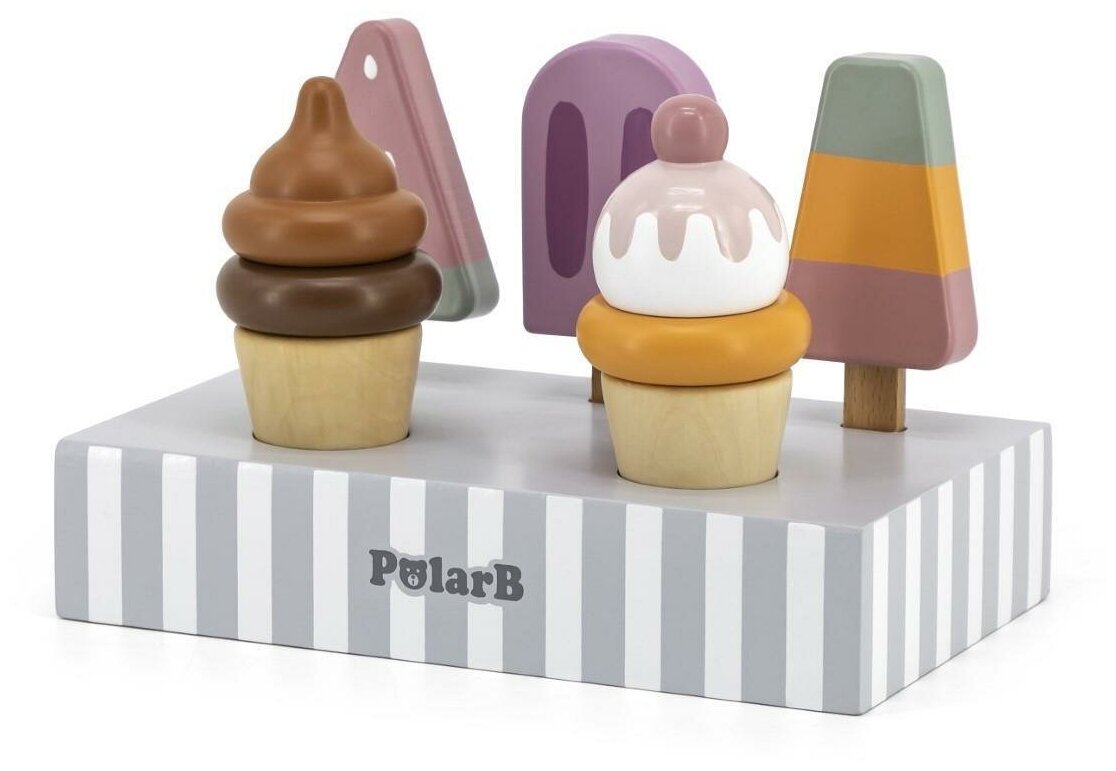 Набор "Мороженое" на подставке (6 предметов) в коробке