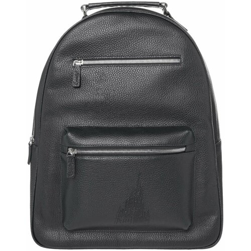 фото Рюкзак gourji, натуральная кожа, черный