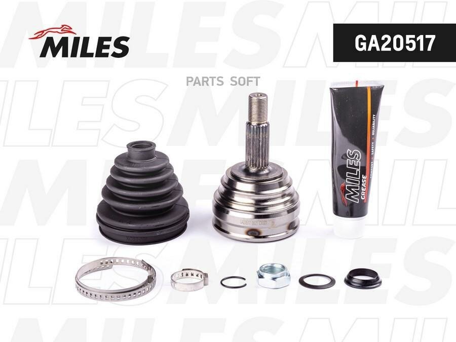 MILES GA20517 ШРУС наружный VW G3/PASSAT 1.6-2.0 88-02 (GKN 301948) GA20517