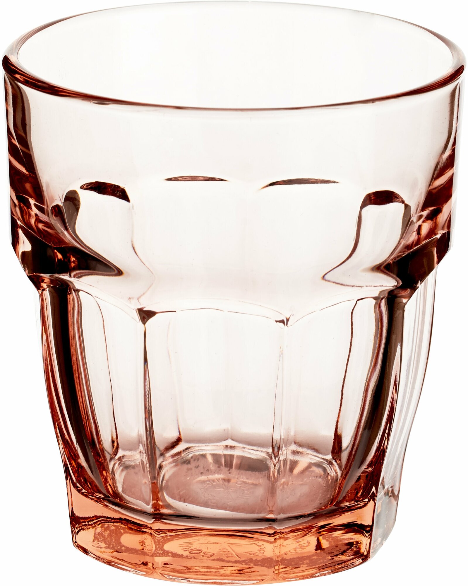 фото Стакан Bormioli Rocco Рок Бар Лаунж 270мл, 84х84х93мм, стекло, персиковый, 1 шт.
