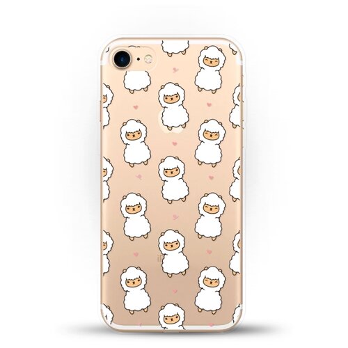 фото Силиконовый чехол узор из лам на apple iphone 7 andy & paul