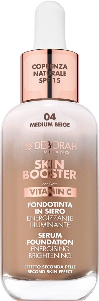 Deborah Milano Тональная основа-сыворотка Skin Booster Serum Foundation, тон 04 средний бежевый