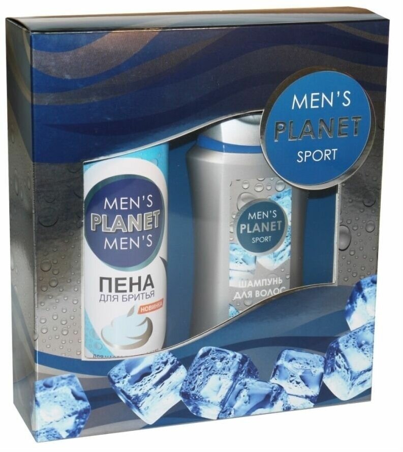 Набор Men's Planet Sport (Шампунь 250мл+Пена д/бритья 200мл)