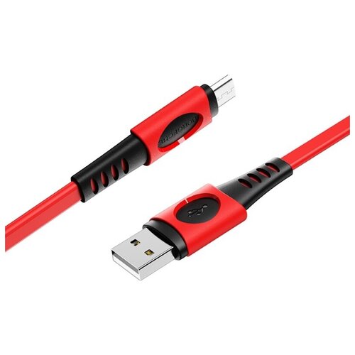 Кабель USB Borofone BX35 Carib для Micro-USB 1 м Red