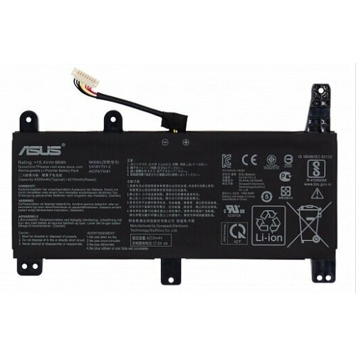 аккумулятор c41n1731 2 для ноутбука asus rog strix g531gu 15 4v 66wh 4285mah черный Аккумулятор для Asus ROG Strix G531GU, G731GU, G731GV, G512LV, G531G, SCAR III G531GW, G731GW (C41N1