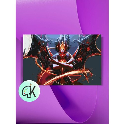 Картина по номерам на холсте Dota 2 - Queen of Pain Art 2, 40 х 60 см картина по номерам на холсте dota 2 queen of pain art 3 40 х 60 см