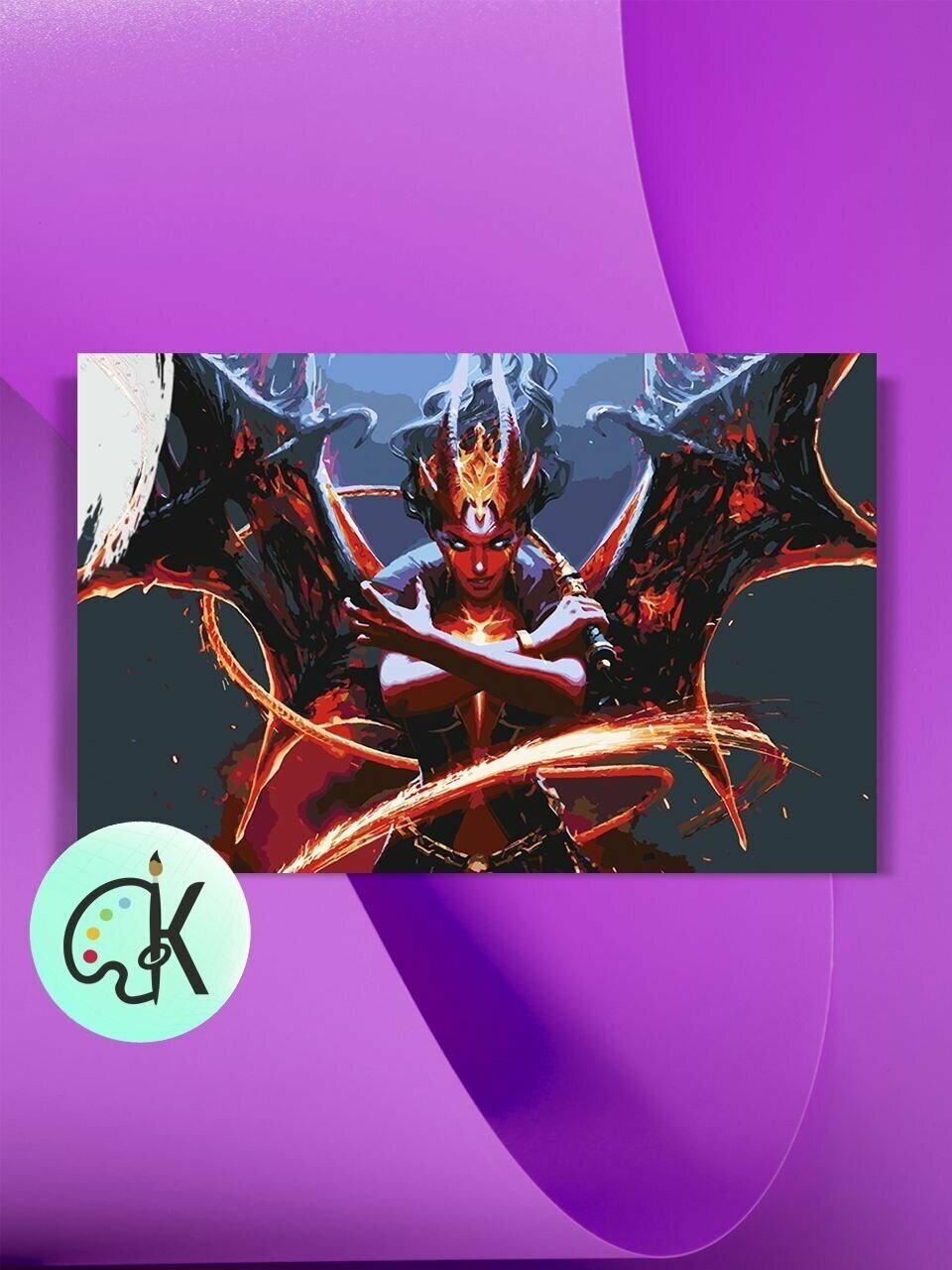 Картина по номерам на холсте Dota 2 - Queen of Pain Art 2 40 х 60 см