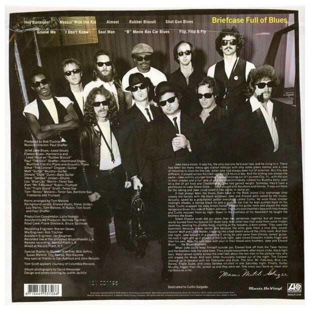 The Blues Brothers Briefcase Full Of Blues Виниловая пластинка BCDP - фото №2