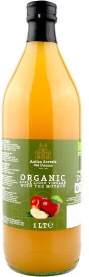 Уксус Antica Acetaia Del Duomo яблочный organic нефильтрованный 1000 мл (Италия)