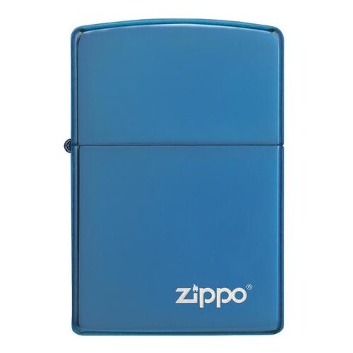 Zippo Classic зажигалка бензиновая Logo Sapphire