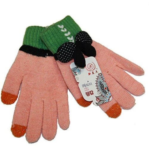 Перчатки для ёмкостных тачскринов (размер S) №7 <розовый>