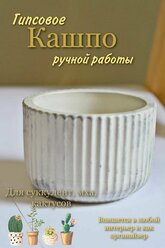 Кашпо гипсовое для растений суккулентов / горшок для кактуса / органайзер для украшений / подсвечник / ваза для цветов / реквизит для фотосессии / декоративное кашпо из гипса в стиле сканди/подарок