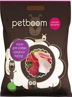 «PetBoom» корм сухой для взрослых собак средних пород мясное ассорти 2кг