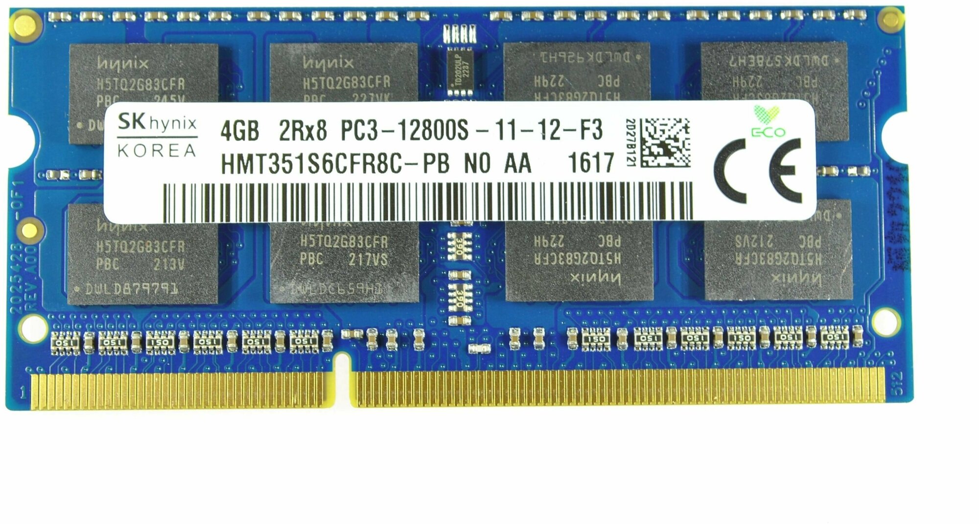 Оперативная память Hynix 4Gb DDR3 PC3-12800S 1600MHz SO-DIMM