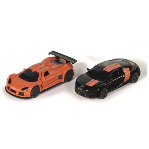 фото Набор машин siku audi r8 + gumpert apollo (6310) 1:55 черный/оранжевый