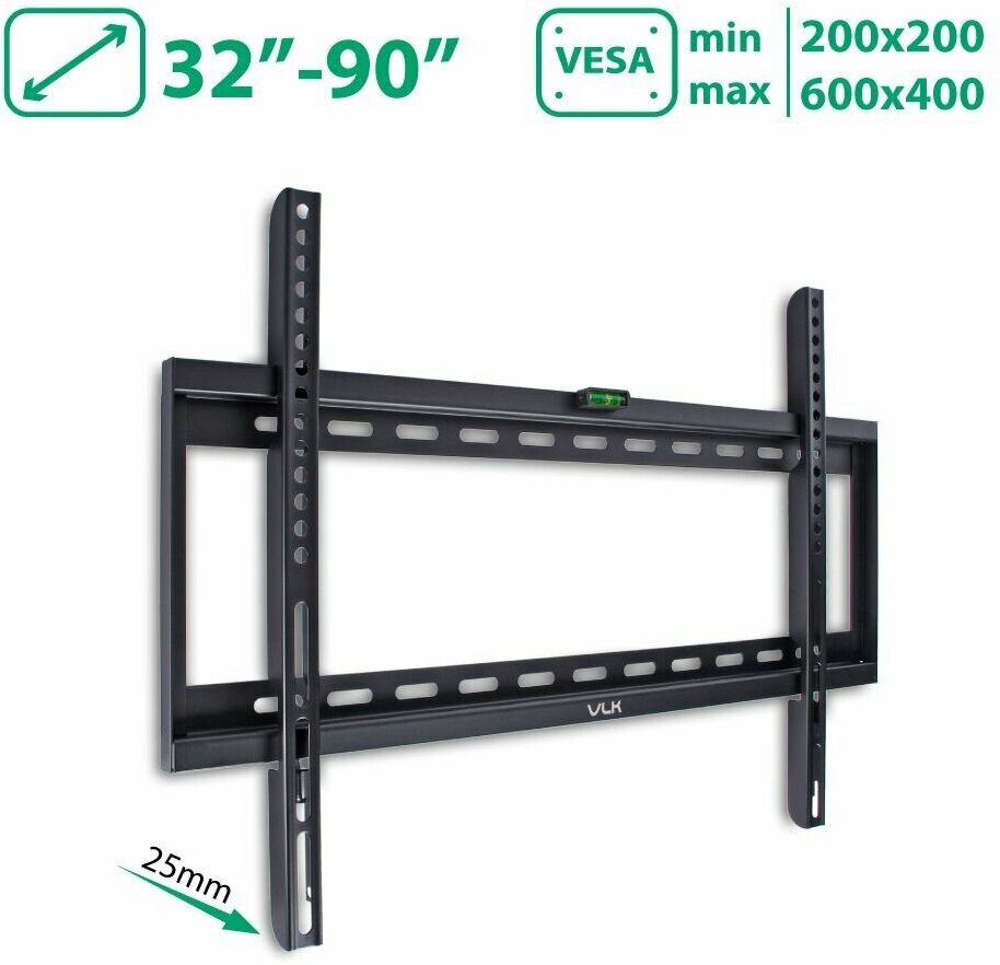 VLK TRENTO-31 black кронштейн на стену для ТВ 32"-90"