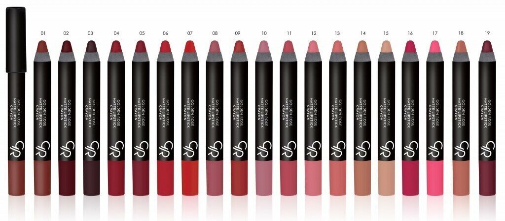 Помада-карандаш для губ «Golden rose» Matte lipstick crayon №12