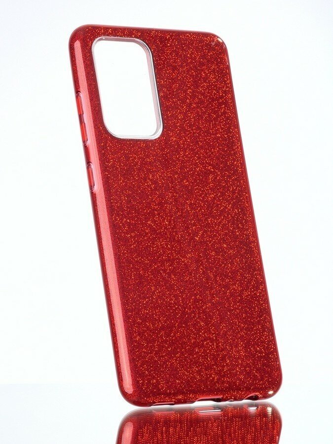 Силиконовая противоударная накладка Diamond для Xiaomi Redmi Note 12 5G красный