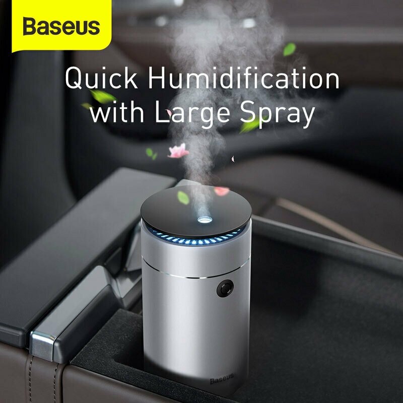 Увлажнитель воздуха с ароматизатором Baseus Time Aromatherapy Machine Humidifier 75 мл Silver (DHSG-0S) - фотография № 14