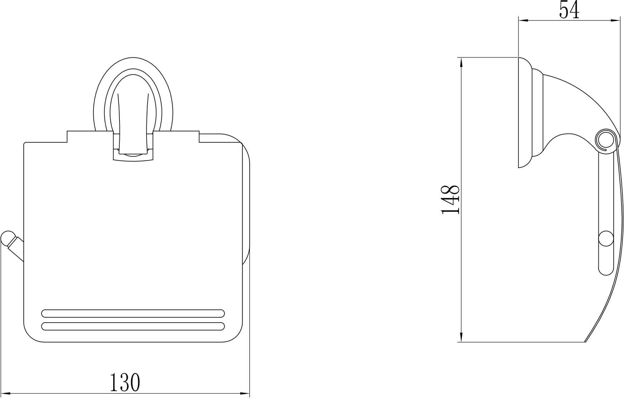 Держатель для туалетной бумаги с крышкой Savol 31 (S-003151)