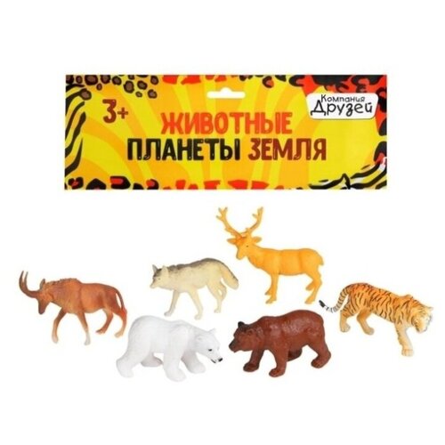 фото Игровой набор "дикие животные севера" компания друзей, серия "животные планеты земля", 6шт. размер упаковки 30/23/3 см
