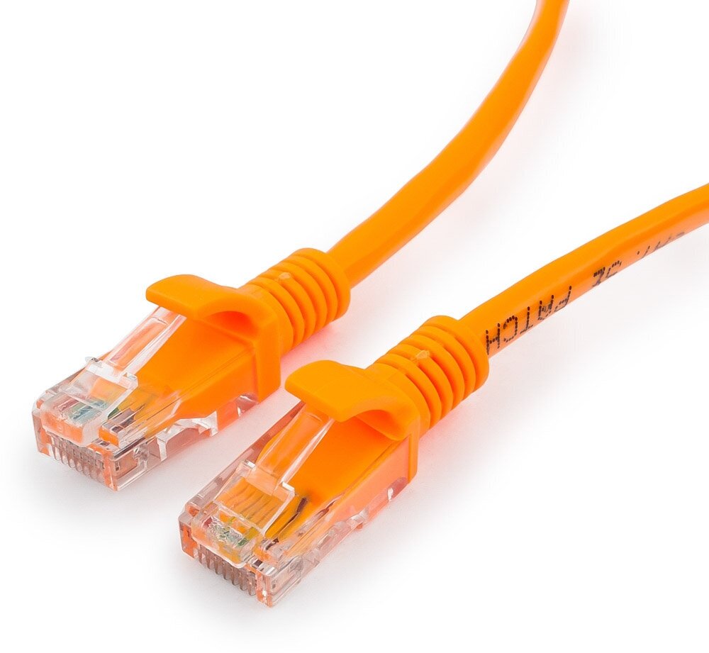 Сетевой кабель Gembird Cablexpert UTP cat.5e 0.5m Orange PP12-0.5M/O