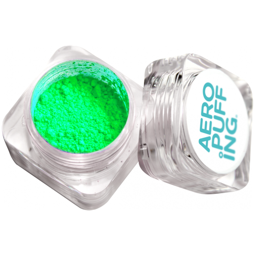 Aeropuffing, Сухой неоновый пигмент (зеленый) 1 коробка светоотражающий серебряный порошок для ногтей flash disco алмазный хромовый пигмент окунающий порошок стразы для ногтей блестки